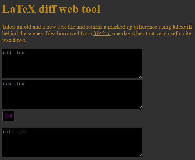 latexDiff screenshot